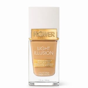 NWT Flower Beauty Light Illusion Foundation - shade Natural Beige M1 30 ml
